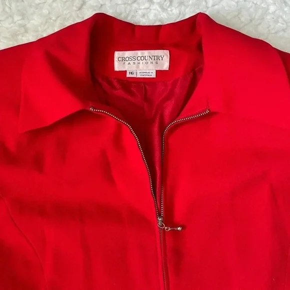 Cross Country Fashions red blazer - size 16 - Picture 7 of 16